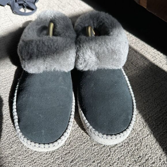 Ugg Wrinn Shearling Cuffed Slippers Sz 8 Winter Cozy - Picture 4 of 14